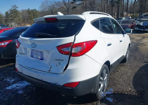 2014 Hyundai Tucson Limited from USA, damaged, VIN KM8JU3AG9EU888118